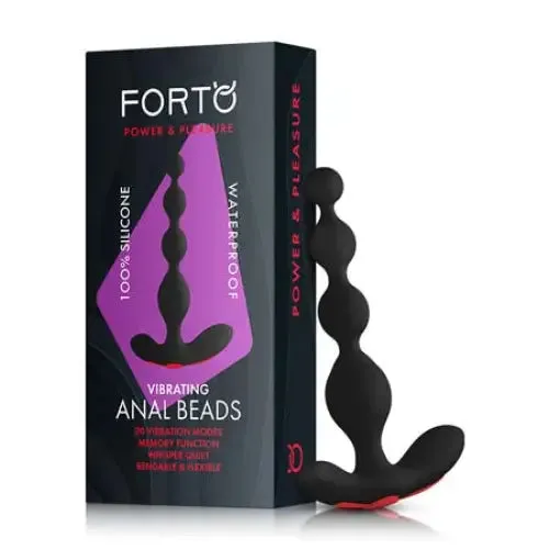 Anal Forto Vibrating Anal Beads Rechargeable Silicone Plug Forto