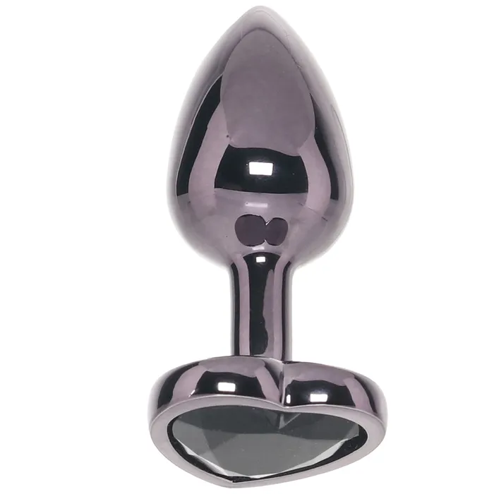 Anal Jewel Jewel Black Diamond Heart Plug in Small
