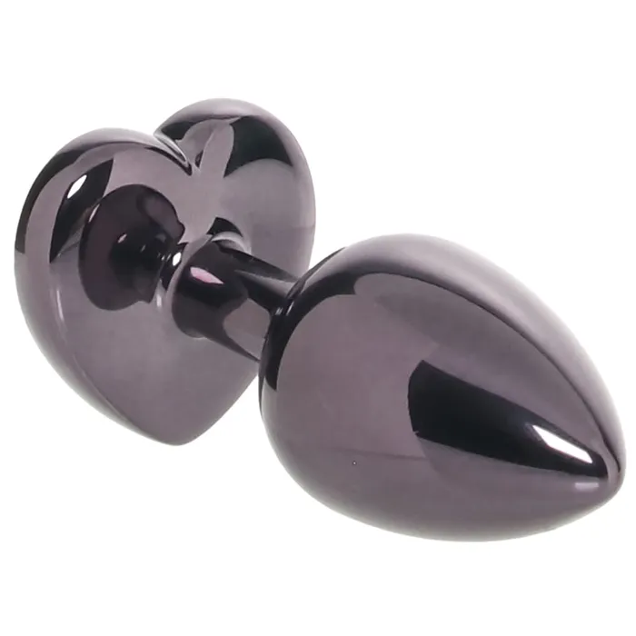 Anal Jewel Jewel Black Diamond Heart Plug in Small