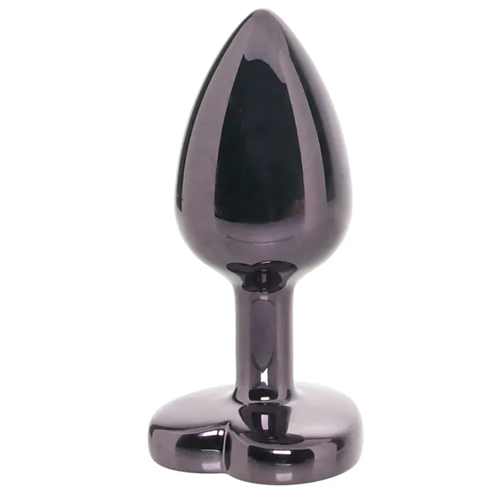 Anal Jewel Jewel Black Diamond Heart Plug in Small
