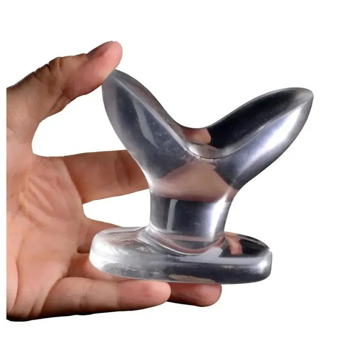 Anal Master Series Anchored Clear Anal Plug
