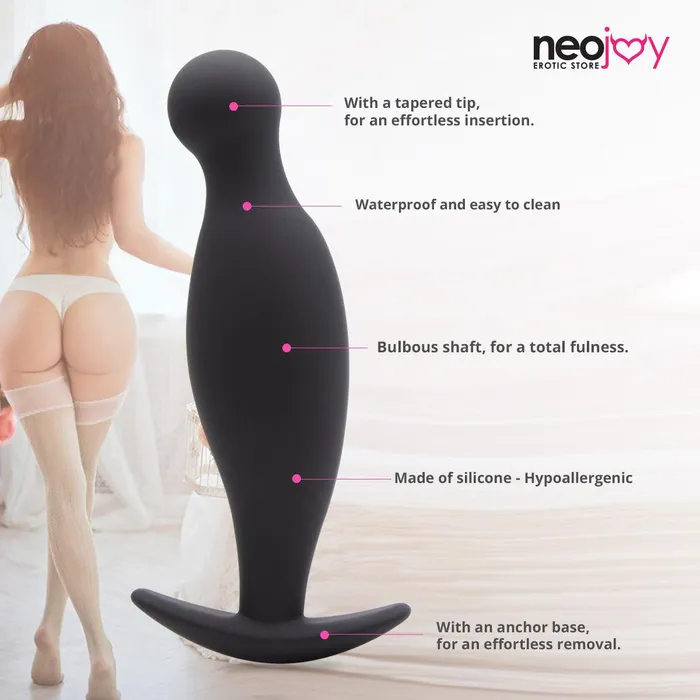 Anal Neojoy Neojoy Elegant Anal Prober Silicone Hypoallergenic Butt Plug Prostate Massager PSpot Anal Stimulation Adult Sex Toy