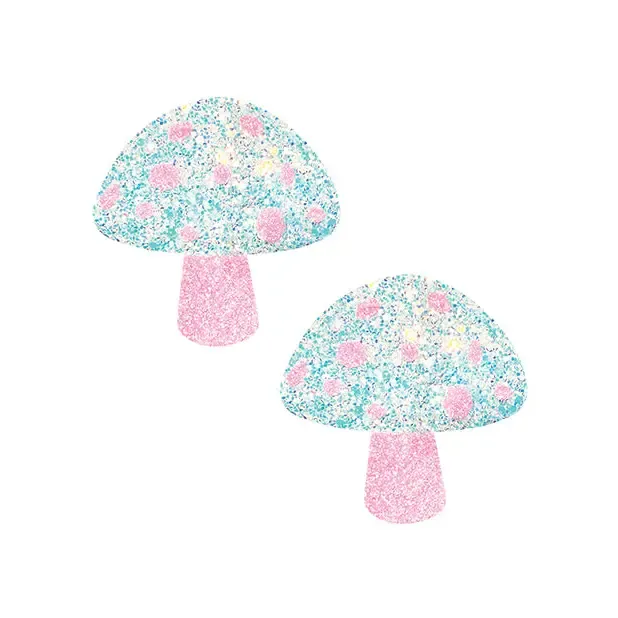 Anal Neva Nude Neva Nude Black Light Glitter Shroom Pasties Pinkwhite Os
