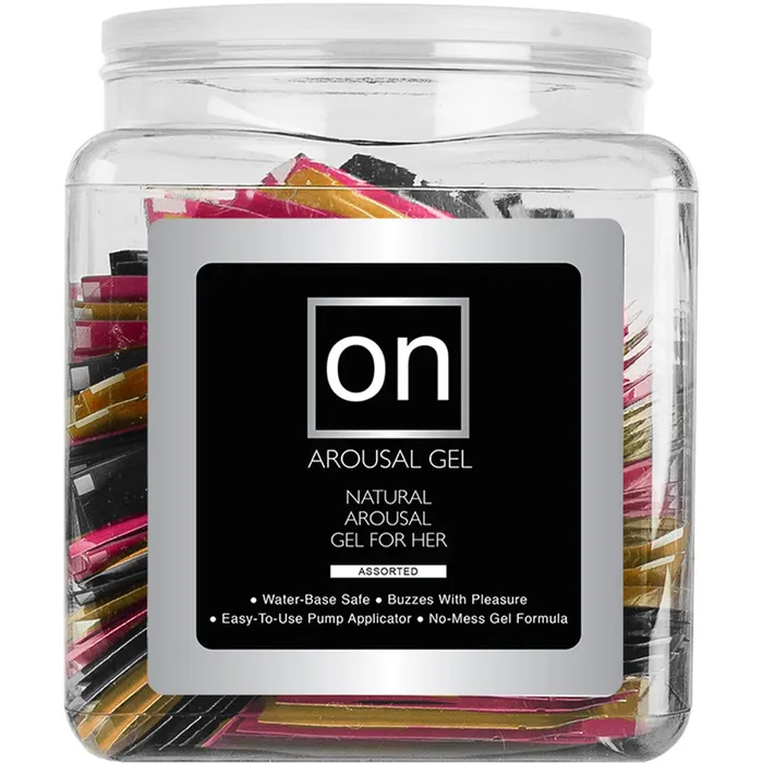 Anal Sensuva Sensuva ON for Her Arousal Gel Assorted Foils and Display 100 pc 013 oz