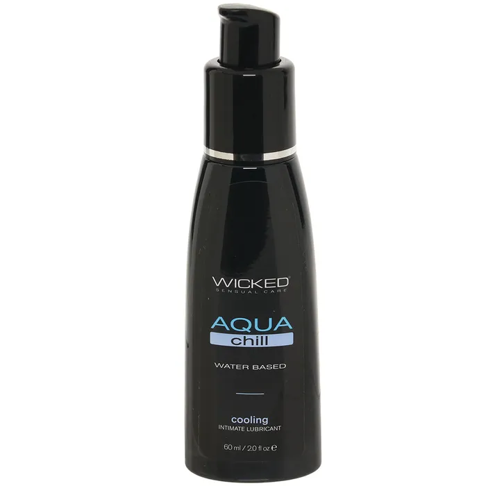 Aqua Chill Cooling Water Based Lube in 2oz60mL Wicked Sensual Care Female Sex Toys Aqua Chill Cooling Water Based Lube in 2oz60mL Wicked Sensual Care Female Sex Toys