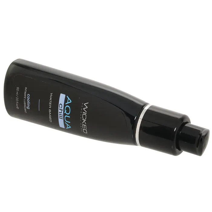 Aqua Chill Cooling Water Based Lube in 2oz60mL Wicked Sensual Care Female Sex Toys
