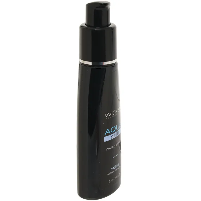 Aqua Chill Cooling Water Based Lube in 2oz60mL Wicked Sensual Care Female Sex Toys