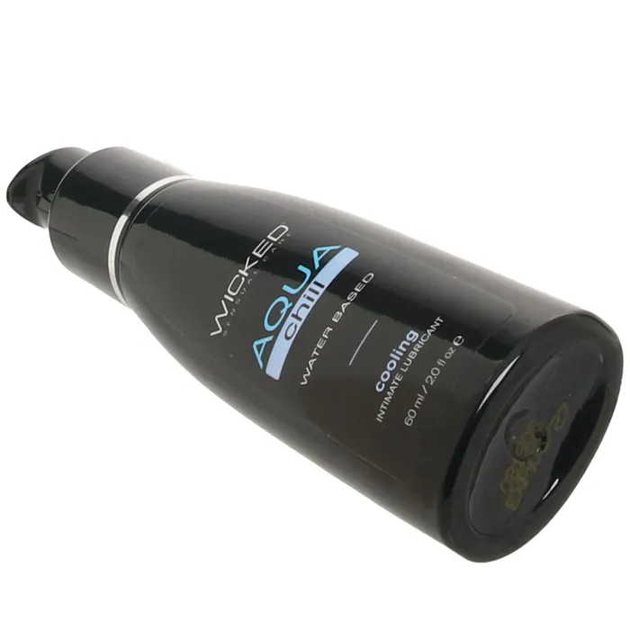 Aqua Chill Cooling Water Based Lube in 2oz60mL Wicked Sensual Care Female Sex Toys