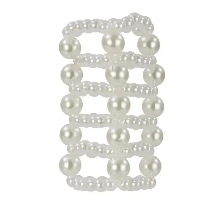 Basic Essentials Pearl Stroker Beads Large CalExotics Male Sex Toys