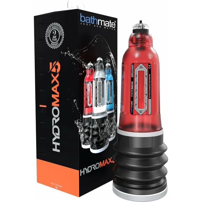 Bathmate Male Sex Toys Bathmate Hydromax 5 Penis Pump Red