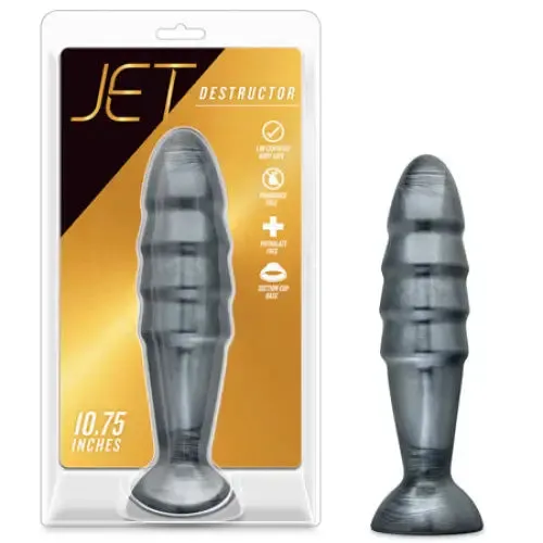 Blush Jet Destructor 1075 in Anal Plug Carbon Metallic Black Blush Anal
