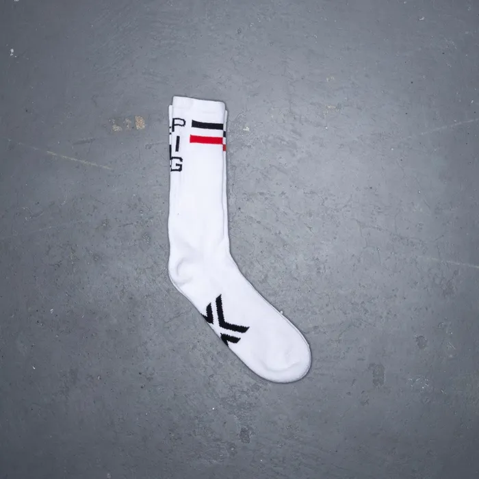 Boxer Barcelona Anal Boxer Skater Socks PIG WhiteRedBlack