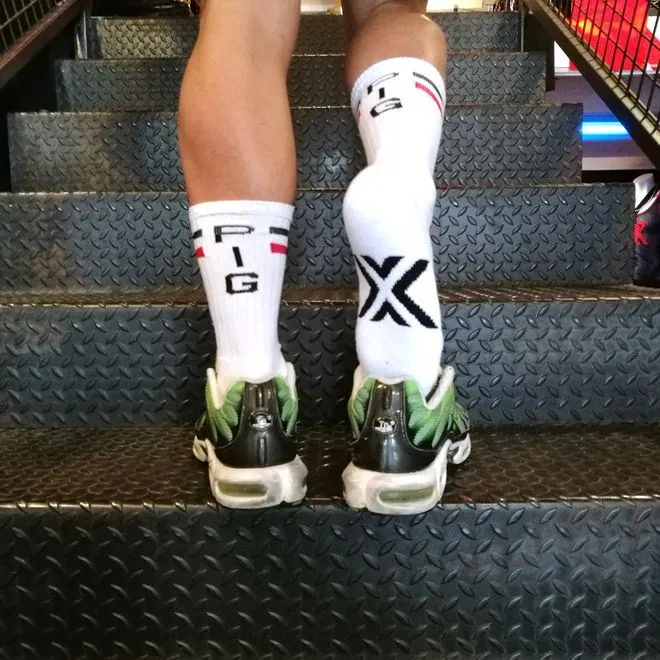 Boxer Barcelona Anal Boxer Skater Socks PIG WhiteRedBlack Boxer Barcelona Anal Boxer Skater Socks PIG WhiteRedBlack