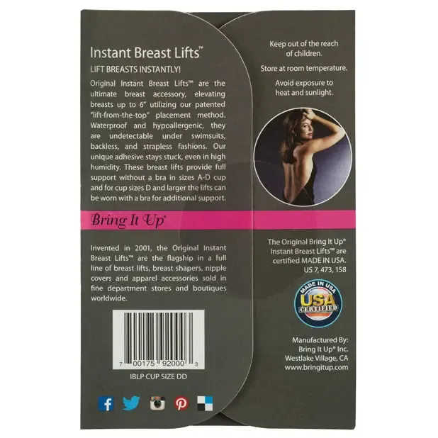 Bring It Up Male Sex Toys Bring It Up Plus Size Breast Lifts DD and Larger 3 Pack Bring It Up Male Sex Toys Bring It Up Plus Size Breast Lifts DD and Larger 3 Pack