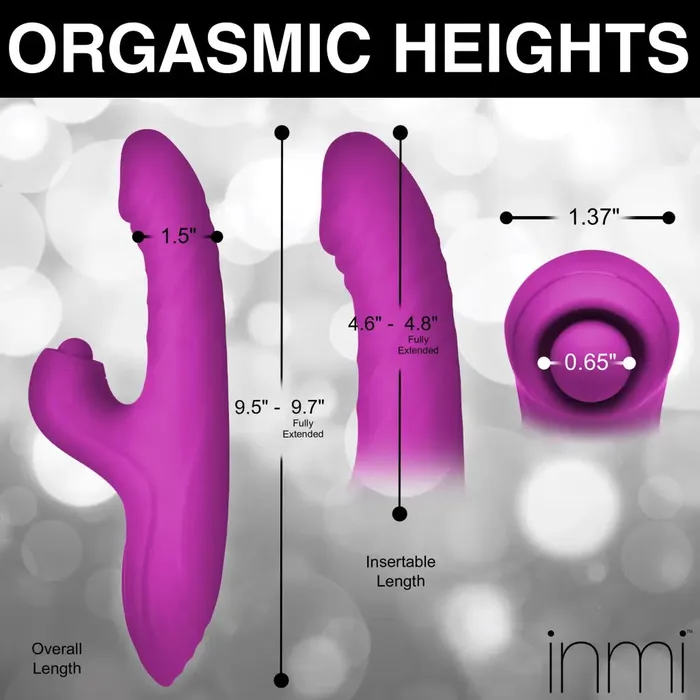 Bumping Bunny Thrusting Pulsing Silicone Rabbit Vibrator XR Brands Female Sex Toys