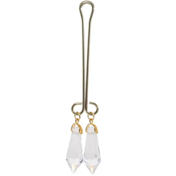 CalExotics Dildos Cleopatra NonPiercing Clit Jewelry in Crystal Clear