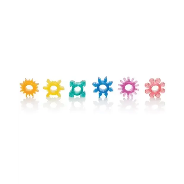 CalExotics Enhancers Senso 6 Pack Rings Assorted Colors