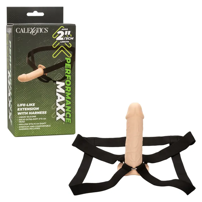 CalExotics Performance Maxx LifeLike Penis Extension With Harness Ivory CalExotics Male Sex Toys CalExotics Performance Maxx LifeLike Penis Extension With Harness Ivory CalExotics Male Sex Toys