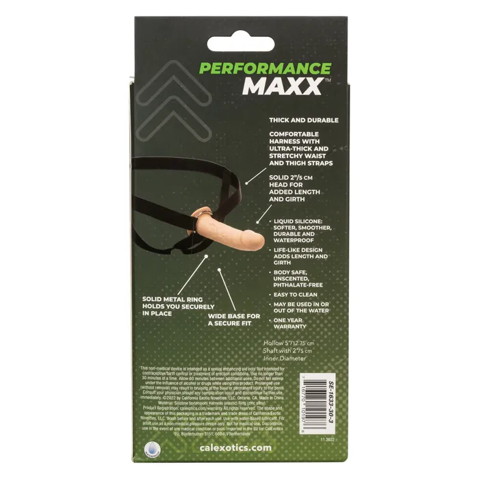 CalExotics Performance Maxx LifeLike Penis Extension With Harness Ivory CalExotics Male Sex Toys