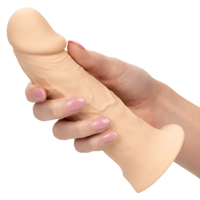 CalExotics Performance Maxx LifeLike Penis Extension With Harness Ivory CalExotics Male Sex Toys