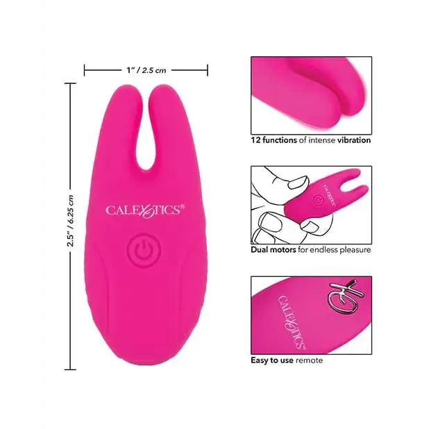 CalExotics Silicone Nipple Clamps Wremote Female Sex Toys CalExotics Silicone Nipple Clamps Wremote Female Sex Toys