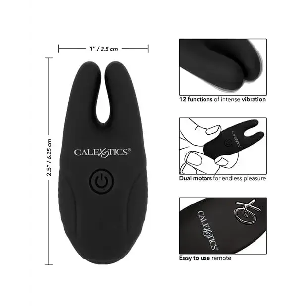 CalExotics Silicone Nipple Clamps Wremote Female Sex Toys CalExotics Silicone Nipple Clamps Wremote Female Sex Toys