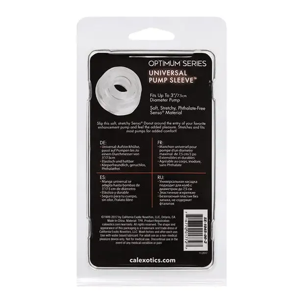 CalExotics Universal Pump Sleeve Clear Male Sex Toys