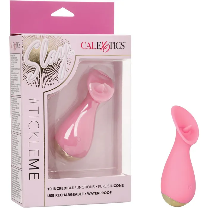 CalExotics Vibrators CalExotics Slay TickleMe Clitoral Vibrator Pink