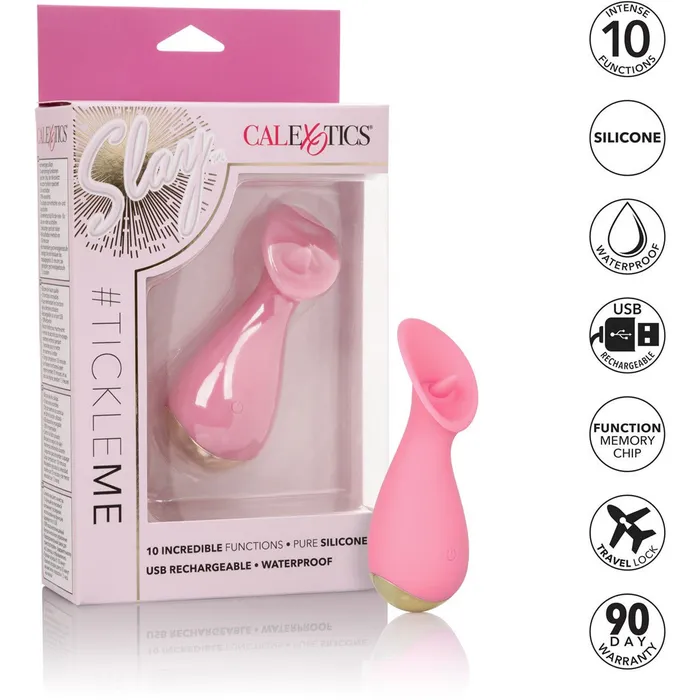 CalExotics Vibrators CalExotics Slay TickleMe Clitoral Vibrator Pink