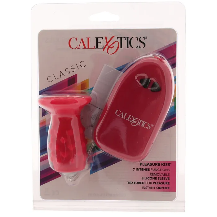 Classic Pleasure Kiss Bullet Vibe in Red CalExotics Vibrators Classic Pleasure Kiss Bullet Vibe in Red CalExotics Vibrators