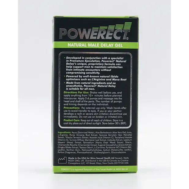 Creative Conceptions Enhancers Powerect Natural Male Delay Gel 30ml