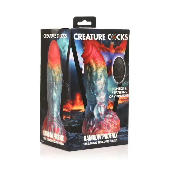 Creature Cocks Rainbow Phoenix Vibrating Silicone Dildo Creature Cocks Female Sex Toys Creature Cocks Rainbow Phoenix Vibrating Silicone Dildo Creature Cocks Female Sex Toys