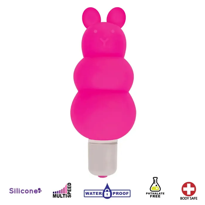 Curve Toys Excite Silicone Ripple Bullet Vibe Pink Vibrators Curve Toys Excite Silicone Ripple Bullet Vibe Pink Vibrators