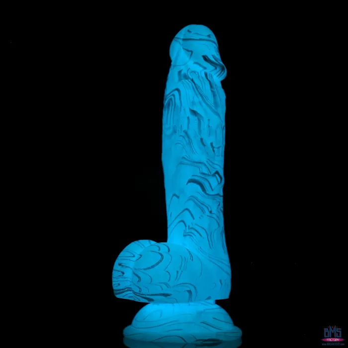Dildos Addiction Luke 75 GlowintheDark Dildo With Balls Blue Addiction Dildos Addiction Luke 75 GlowintheDark Dildo With Balls Blue Addiction