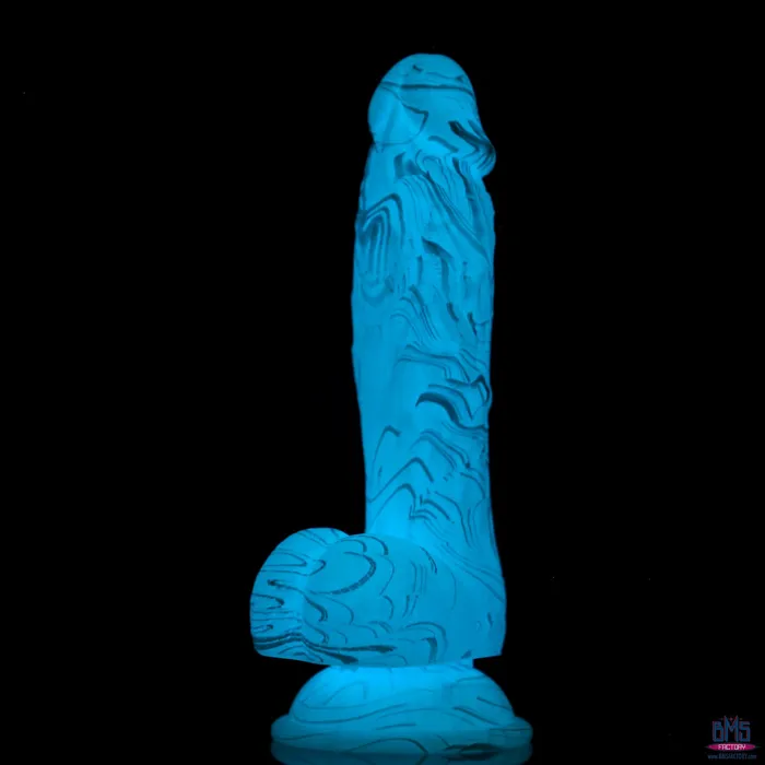 Dildos Addiction Luke 75 GlowintheDark Dildo With Balls Blue Addiction Dildos Addiction Luke 75 GlowintheDark Dildo With Balls Blue Addiction