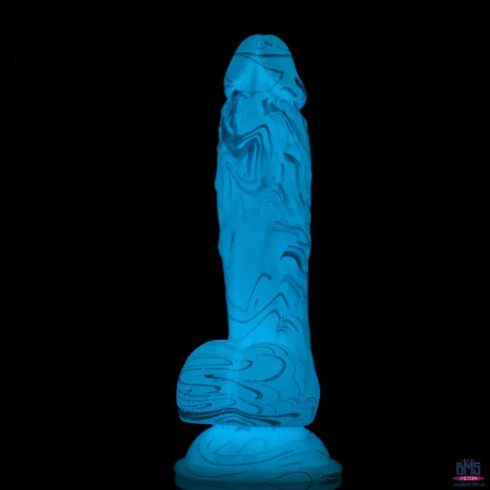 Dildos Addiction Luke 75 GlowintheDark Dildo With Balls Blue Addiction Dildos Addiction Luke 75 GlowintheDark Dildo With Balls Blue Addiction