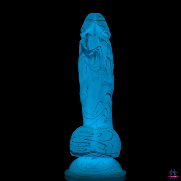 Dildos Addiction Luke 75 GlowintheDark Dildo With Balls Blue Addiction Dildos Addiction Luke 75 GlowintheDark Dildo With Balls Blue Addiction