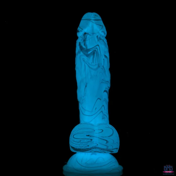 Dildos Addiction Luke 75 GlowintheDark Dildo With Balls Blue Addiction Dildos Addiction Luke 75 GlowintheDark Dildo With Balls Blue Addiction