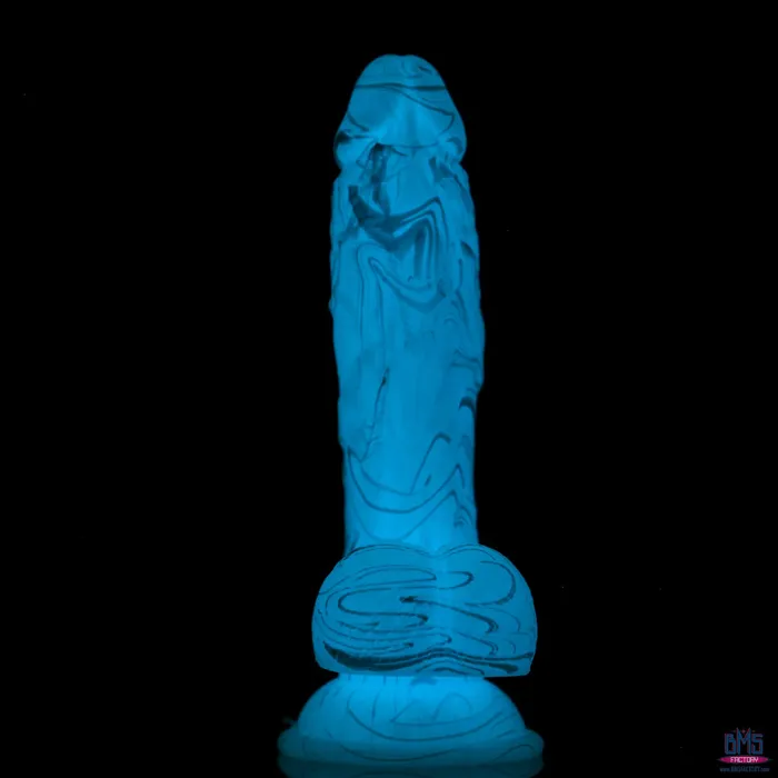 Dildos Addiction Luke 75 GlowintheDark Dildo With Balls Blue Addiction Dildos Addiction Luke 75 GlowintheDark Dildo With Balls Blue Addiction