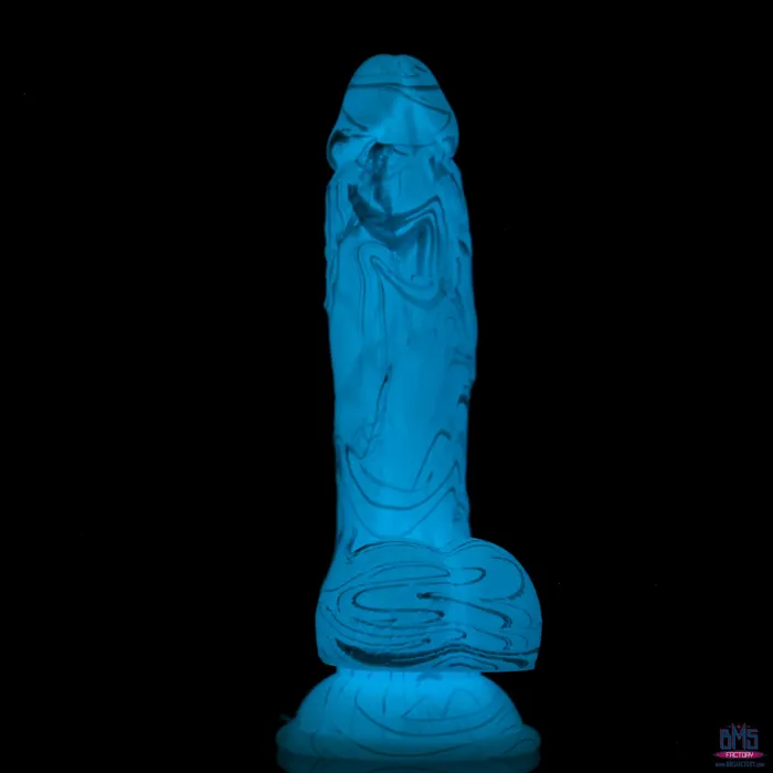 Dildos Addiction Luke 75 GlowintheDark Dildo With Balls Blue Addiction Dildos Addiction Luke 75 GlowintheDark Dildo With Balls Blue Addiction