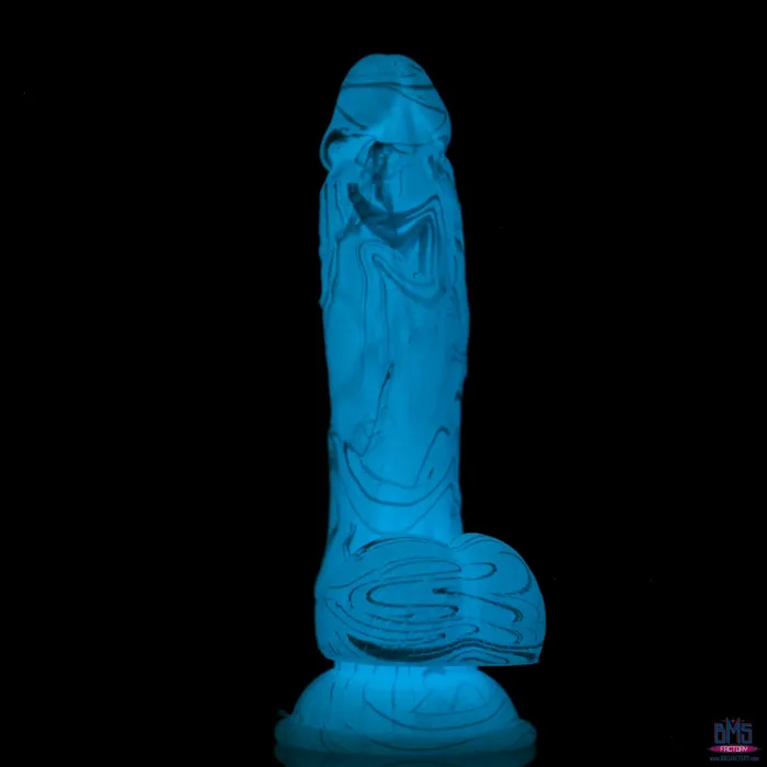 Dildos Addiction Luke 75 GlowintheDark Dildo With Balls Blue Addiction Dildos Addiction Luke 75 GlowintheDark Dildo With Balls Blue Addiction