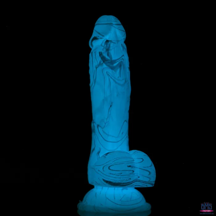 Dildos Addiction Luke 75 GlowintheDark Dildo With Balls Blue Addiction Dildos Addiction Luke 75 GlowintheDark Dildo With Balls Blue Addiction