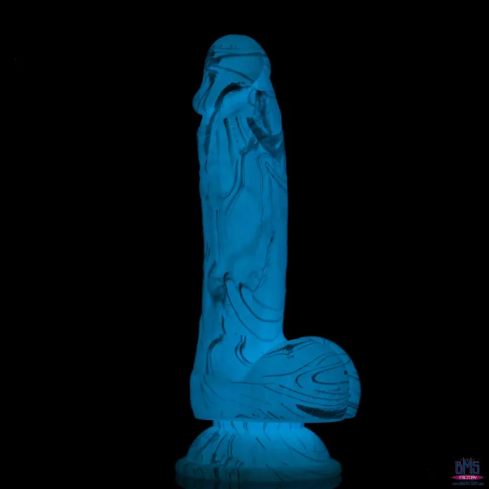 Dildos Addiction Luke 75 GlowintheDark Dildo With Balls Blue Addiction Dildos Addiction Luke 75 GlowintheDark Dildo With Balls Blue Addiction