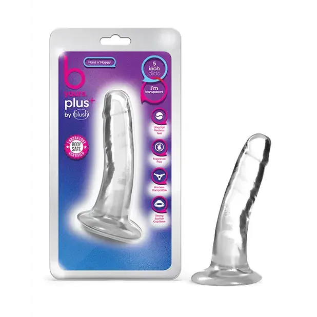 Dildos Blush Blush B Yours Plus Hard n Happy 5 in Dildo with Suction Cup Clear Dildos Blush Blush B Yours Plus Hard n Happy 5 in Dildo with Suction Cup Clear