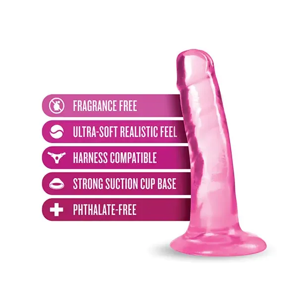 Dildos Blush Blush B Yours Plus Hard n Happy 5 in Dildo with Suction Cup Clear Dildos Blush Blush B Yours Plus Hard n Happy 5 in Dildo with Suction Cup Clear