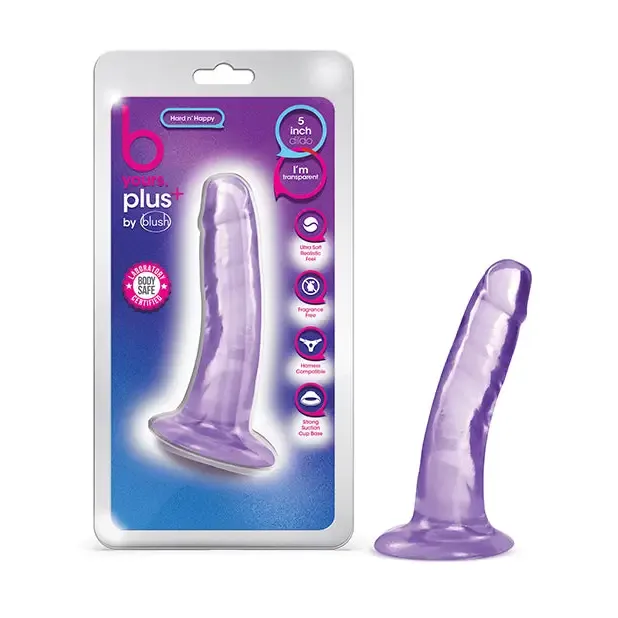 Dildos Blush Blush B Yours Plus Hard n Happy 5 in Dildo with Suction Cup Clear Dildos Blush Blush B Yours Plus Hard n Happy 5 in Dildo with Suction Cup Clear