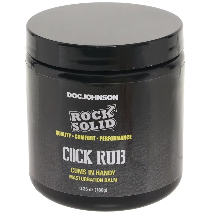 Dildos Doc Johnson Rock Solid Cock Rub Masturbation Balm in 635oz180ml