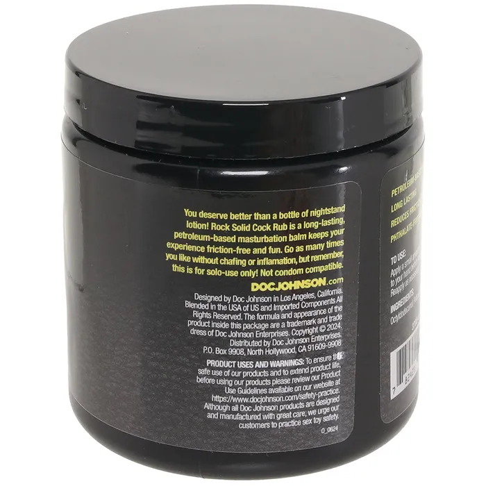 Dildos Doc Johnson Rock Solid Cock Rub Masturbation Balm in 635oz180ml