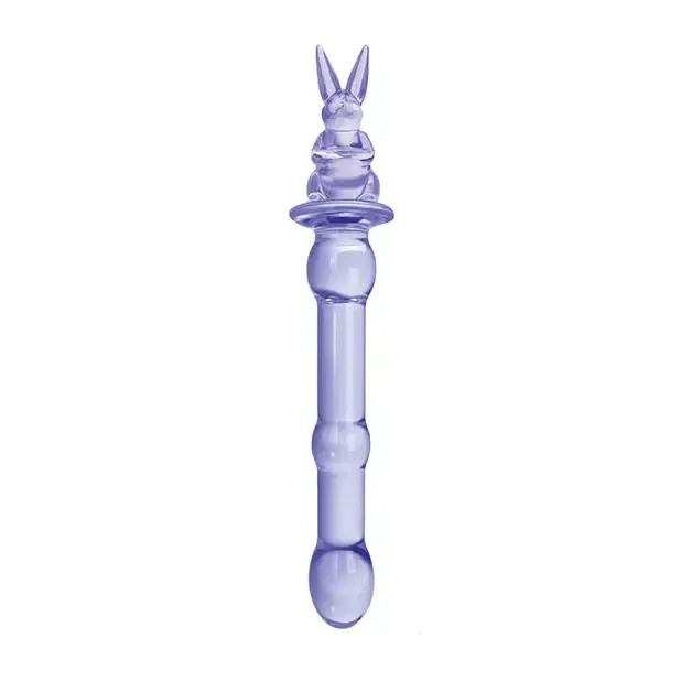 Dildos Glass Menagerie Rabbit Glass Dildo Pink Icon Brands INC Dildos Glass Menagerie Rabbit Glass Dildo Pink Icon Brands INC