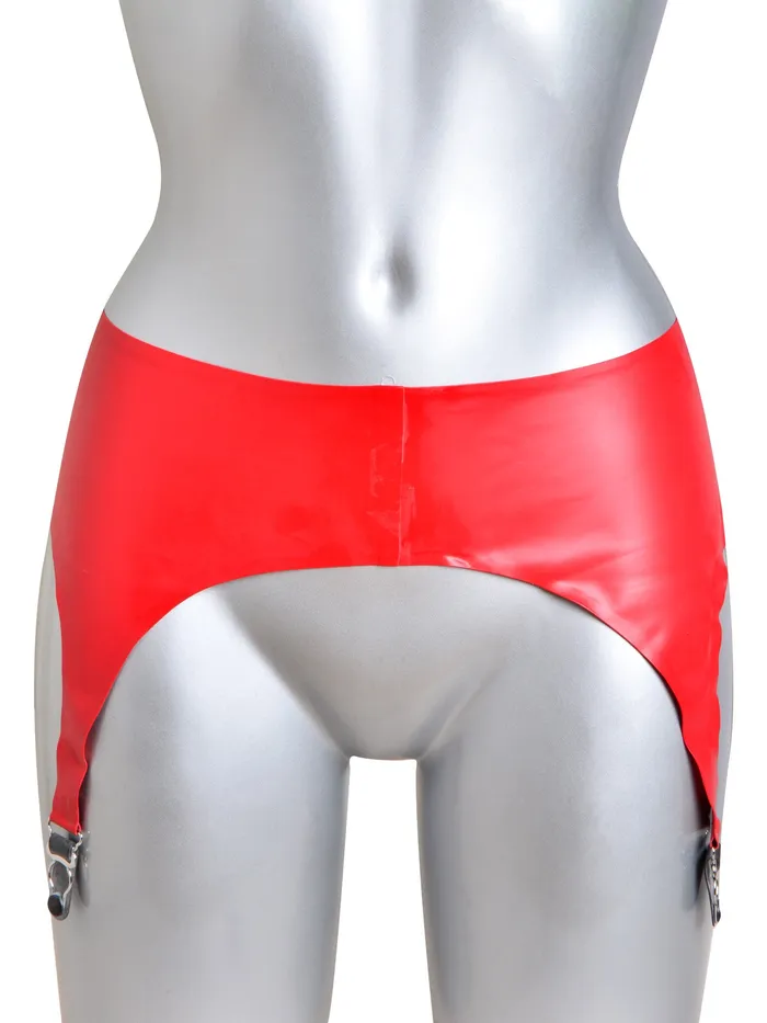 Dildos HonourSkintwocom Wide Red Rubber Suspender Belt